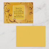 Correspondance Carte de remerciements d'ornement de balle (Devant / Derrière)