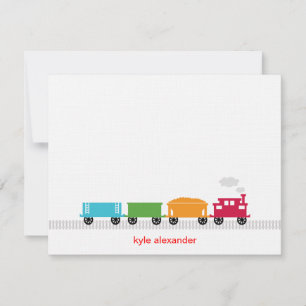 Correspondance Carte de remerciements du train Choo Choo