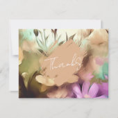 Correspondance Carte de remerciements floral spécial (Devant)