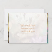 Correspondance Carte de remerciements floral spécial (Dos)