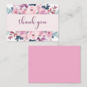 Correspondance carte de remerciements imprimable élégant (Devant / Derrière)