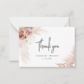 Correspondance Carte de remerciements Mariage de la laiton de Pam (Devant)