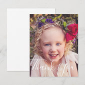 Correspondance Carte de remerciements photo (Devant / Derrière)