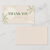 Correspondance Carte de remerciements plat (Devant / Derrière)