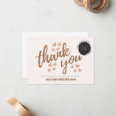 CORRESPONDANCE CARTE DE REMERCIEMENTS PME (Devant/Arrière en situation)