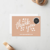 CORRESPONDANCE CARTE DE REMERCIEMENTS PME (Devant/Arrière en situation)