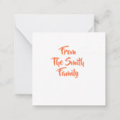 Correspondance Carte de Remerciements Pour Vous (Dos)