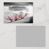 Correspondance Carte de remerciements Spring Blossom Magnolia (Devant / Derrière)