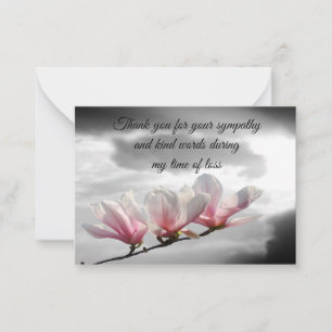 Correspondance Carte de remerciements Spring Blossom Magnolia