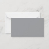 Correspondance Carte de réponse de mariage à l'écriture moderne n (Dos)