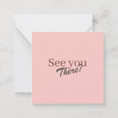 Correspondance Carte de réponse de mariage en ligne avec code QR (Dos)