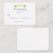 Correspondance Carte de réponse Hydrangea Crest (Devant / Derrière)