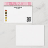 Correspondance Carte de réseau social avec code QR moderne et per (Devant / Derrière)
