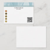 Correspondance Carte de réseau social moderne avec QR Code et per (Devant / Derrière)