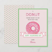 Correspondance Carte de Saint-Valentin Donut Mini plate (Devant / Derrière)