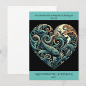 Correspondance Carte de Saint-Valentin Mermaid Flat (Devant / Derrière)