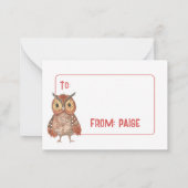 Correspondance Carte de Saint-Valentin pour chou d'aquarelle (Dos)