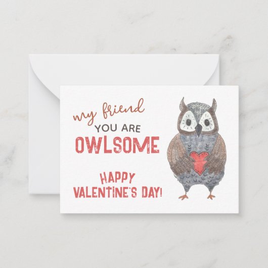 Correspondance Carte de Saint-Valentin pour chou d'aquarelle (Devant)