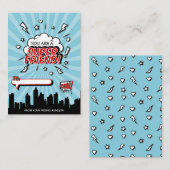 Correspondance Carte de Saint-Valentin Super hero Friend Comic (Devant / Derrière)