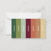 Correspondance Carte de surveillance couleur Abstrait Rustique Ma (Dos)