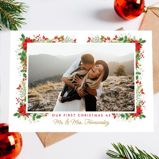 Correspondance Carte de vacances de Noël Marié