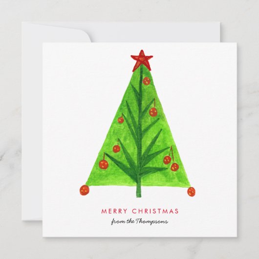 Correspondance Carte de vacances de Noël simple (Devant)