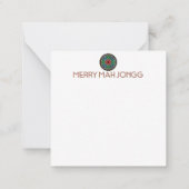 Correspondance Carte de vacances Mah Jongg (Dos)