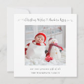 Correspondance Carte de vacances Noël Nouveau-né (Devant)