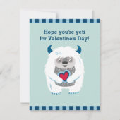 Correspondance Carte de vacances pour petits Valentine Monster (Devant)