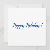 Correspondance Carte de vacances Watercolor Snowman (Dos)