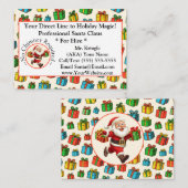 Correspondance Carte de visite du Père Noël Note Card (Devant / Derrière)