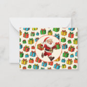 Correspondance Carte de visite du Père Noël Note Card (Dos)