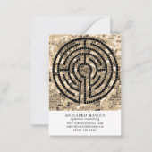 Correspondance CARTE DE VISITE LABYRINTH V 3,5x2,5 (Devant)