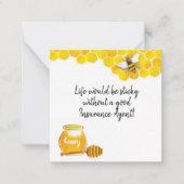 Correspondance Carte de visite Life Would be Sticky (Devant)