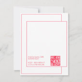 Correspondance Carte de visite surdimensionnée pour enseignant d' (Dos)