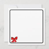 Correspondance Carte de vœux à ruban rouge (Devant)