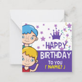 Correspondance Carte de voeux Anniversaire de enfant (Devant)