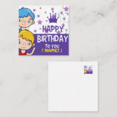 Correspondance Carte de voeux Anniversaire de enfant (Devant / Derrière)