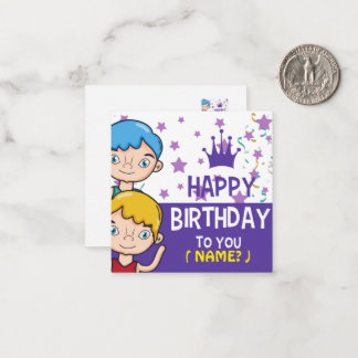 Correspondance Carte de voeux Anniversaire de enfant
