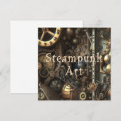 Correspondance Carte de voeux Art Steampunk (Devant / Derrière)