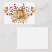 Correspondance Carte de vœux au potiron à l'aquarelle (Devant / Derrière)
