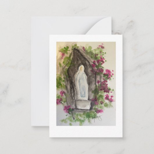 Correspondance Carte de vœux Ave Maria (Devant)