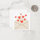 Correspondance Carte de vœux Avec Amour (Intérieur Vierge) (Devant/Arrière en situation)