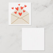 Correspondance Carte de vœux Avec Amour (Intérieur Vierge) (Devant / Derrière)