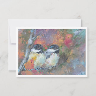 Correspondance Carte de vœux avec reproduction d'une peinture à l