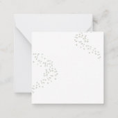 Correspondance Carte de vœux bébé Saint-Patrick aquarelle (Dos)