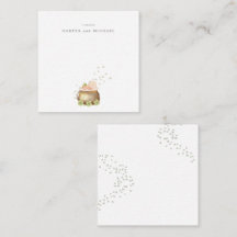 Carte de vœux bébé Saint-Patrick aquarelle