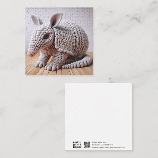 Correspondance Carte de voeux Crochet Armadillo (Devant / Derrière)