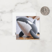 Correspondance Carte de voeux Crochet Orca (Devant/Arrière en situation)