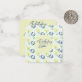 Correspondance Carte de vœux d'anniversaire (Devant/Arrière en situation)